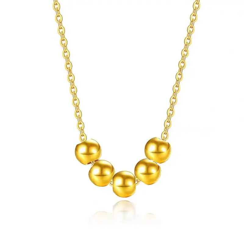 999 Pure Gold Sugar Cube Necklace for Women — feature 21