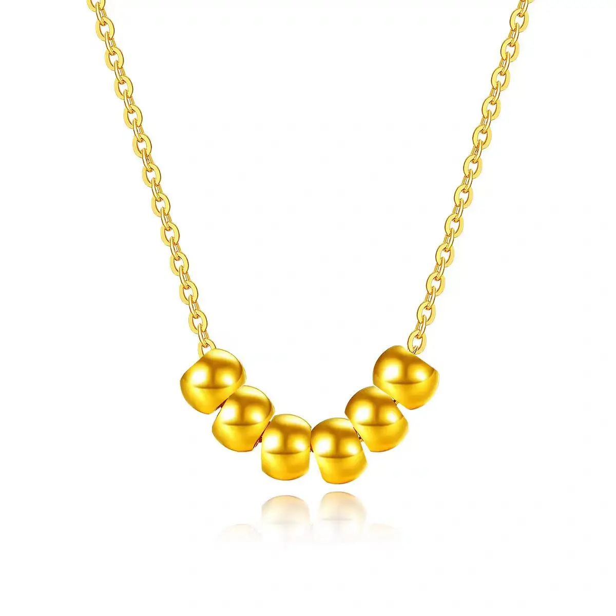 999 Pure Gold Sugar Cube Necklace for Women — feature 22
