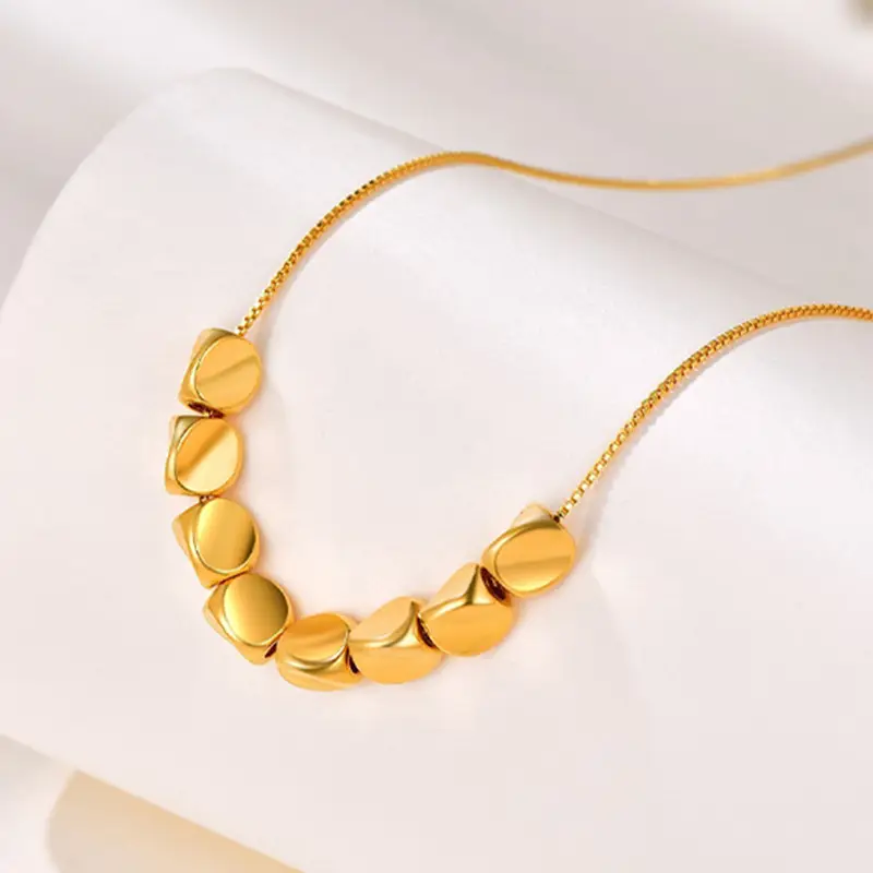 999 Pure Gold Sugar Cube Necklace for Women — feature 27