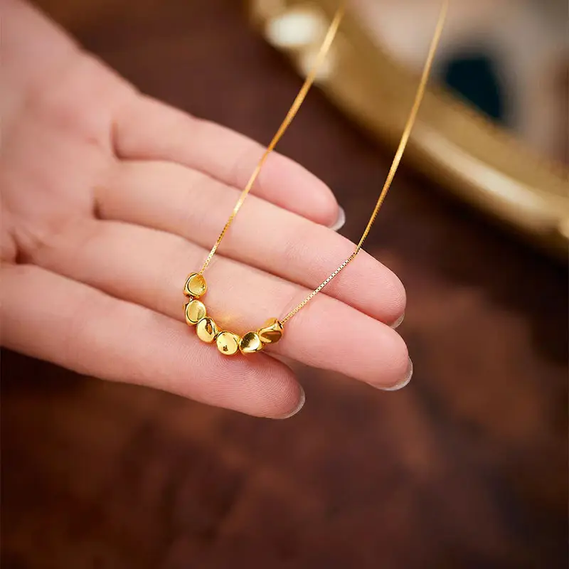 999 Pure Gold Sugar Cube Necklace for Women — feature 29