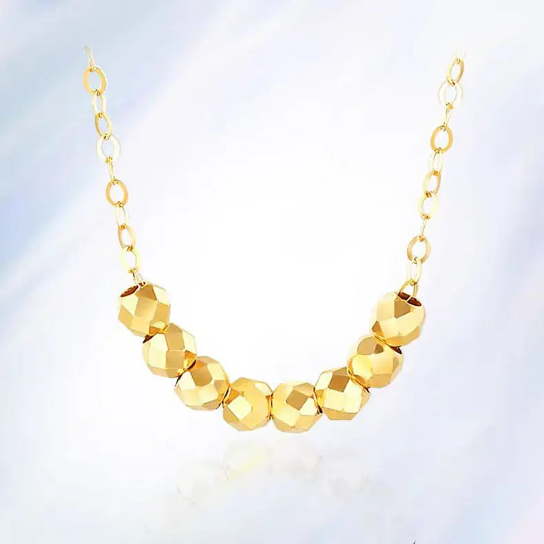 999 Pure Gold Sugar Cube Necklace for Women - Image 2