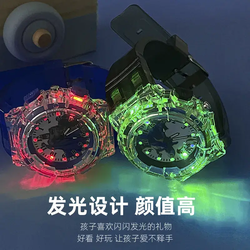 Red Cartoon Luminous Kids Watch with Quartz Movement - Image 5
