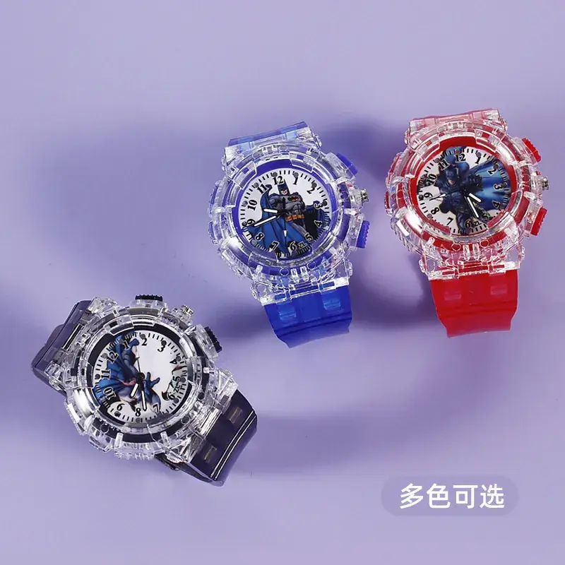 Red Cartoon Luminous Kids Watch with Quartz Movement - Image 6