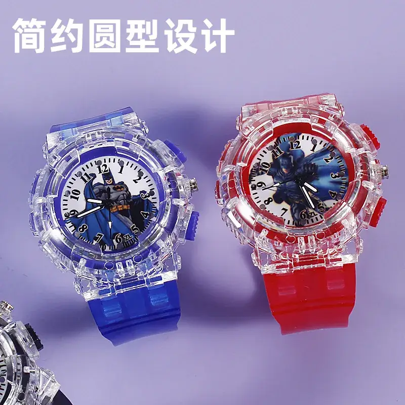 Red Cartoon Luminous Kids Watch with Quartz Movement - Image 7