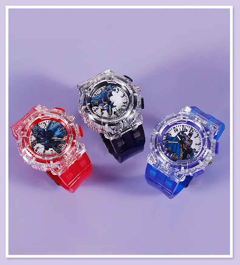 Red Cartoon Luminous Kids Watch with Quartz Movement — feature 10