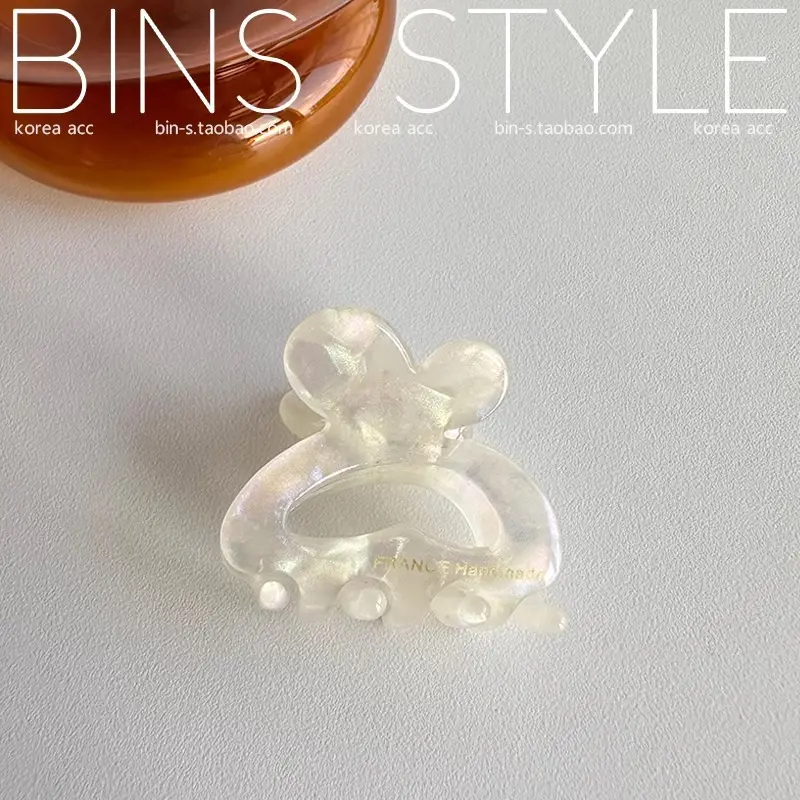 New bunny ears acetate half hair clip clip
