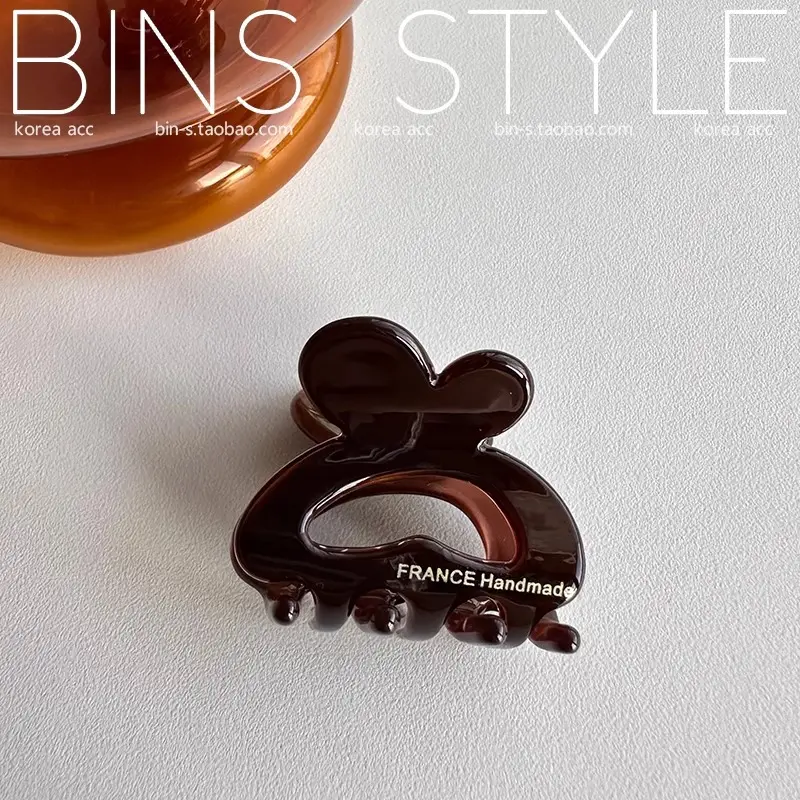 New bunny ears acetate half hair clip clip