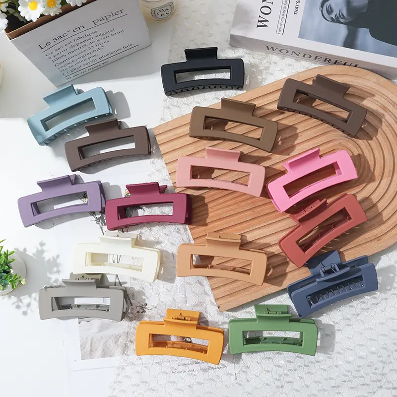 Frosted Square Clip for Hairpin and Bath Plate