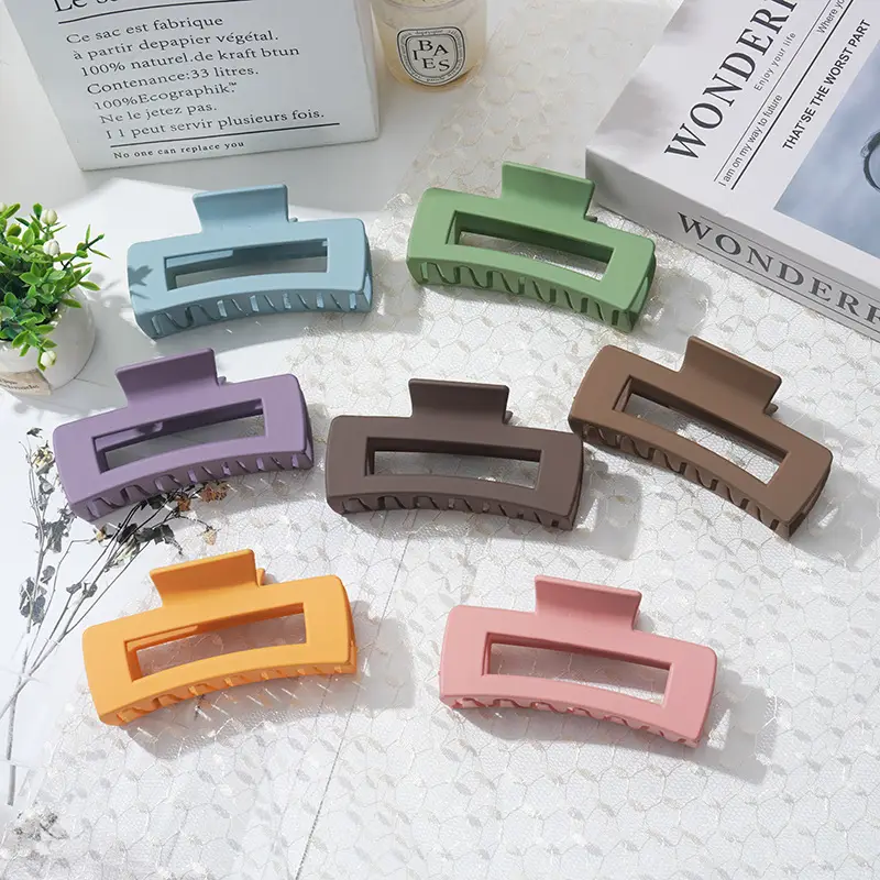 Frosted Square Clip for Hairpin and Bath Plate