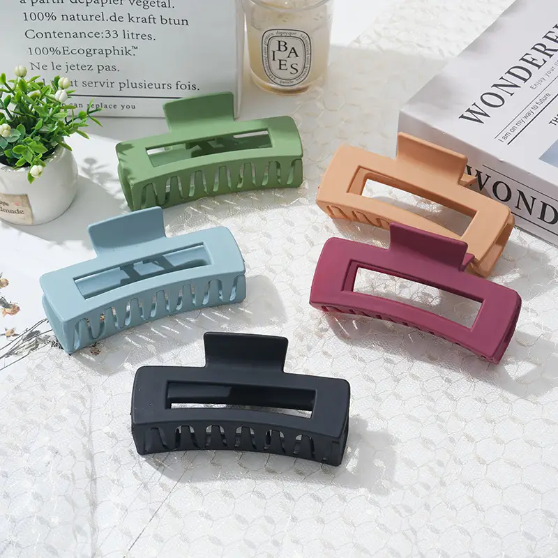 Frosted Square Clip for Hairpin and Bath Plate