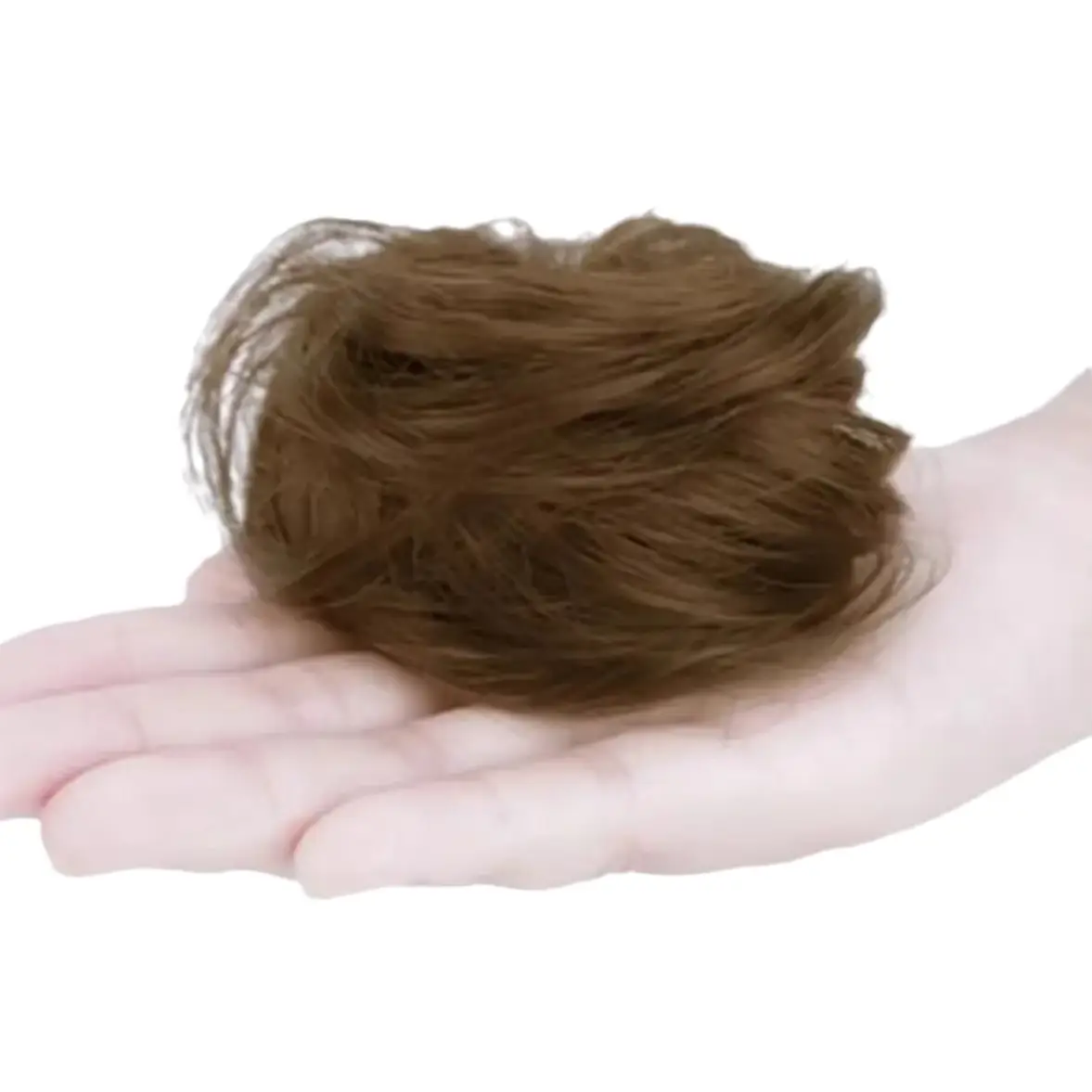 Low-Bound Meatball Hair Wig Women Hanfu Style Natural Fluffy Hair Bun - Image 9