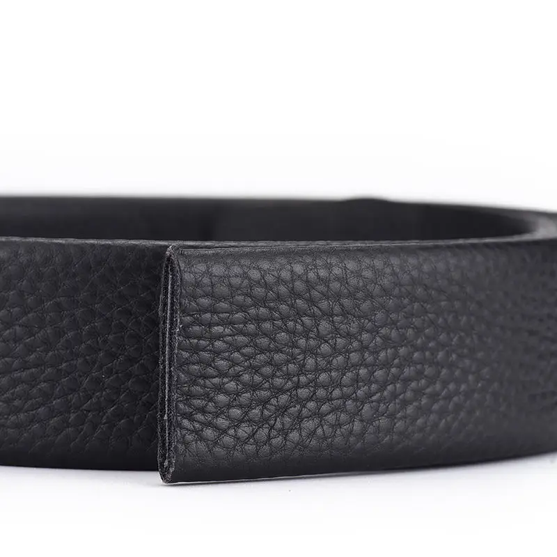 Men's Genuine Leather Belt with Gold Buckle — feature 12