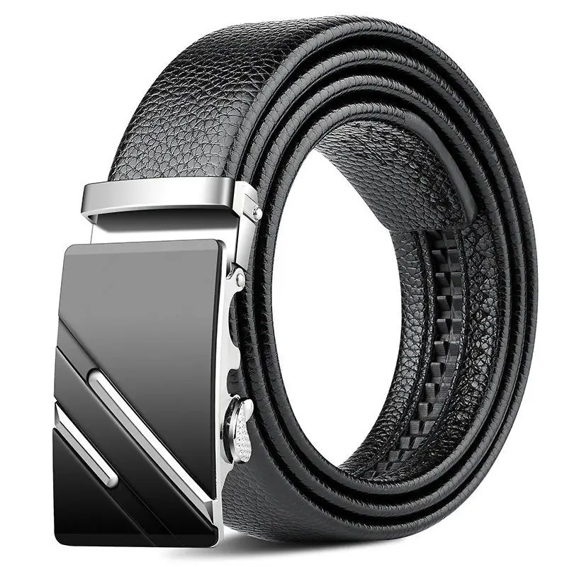 Men's Genuine Leather Belt with Gold Buckle - Image 12