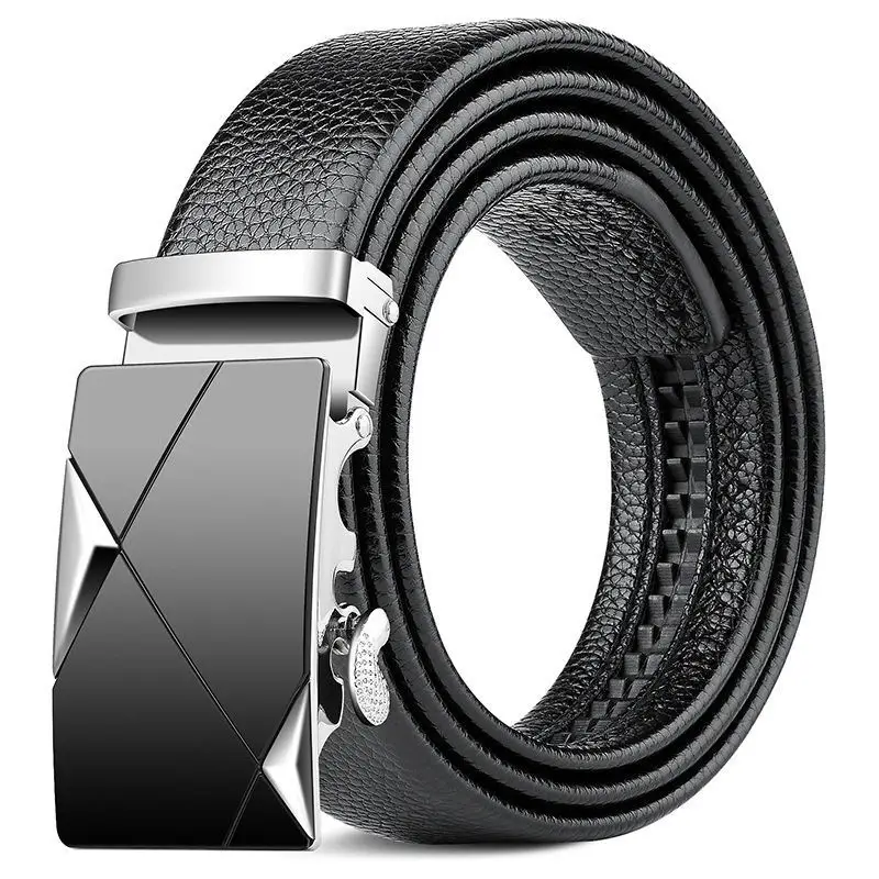 Men's Genuine Leather Belt with Gold Buckle - Image 14