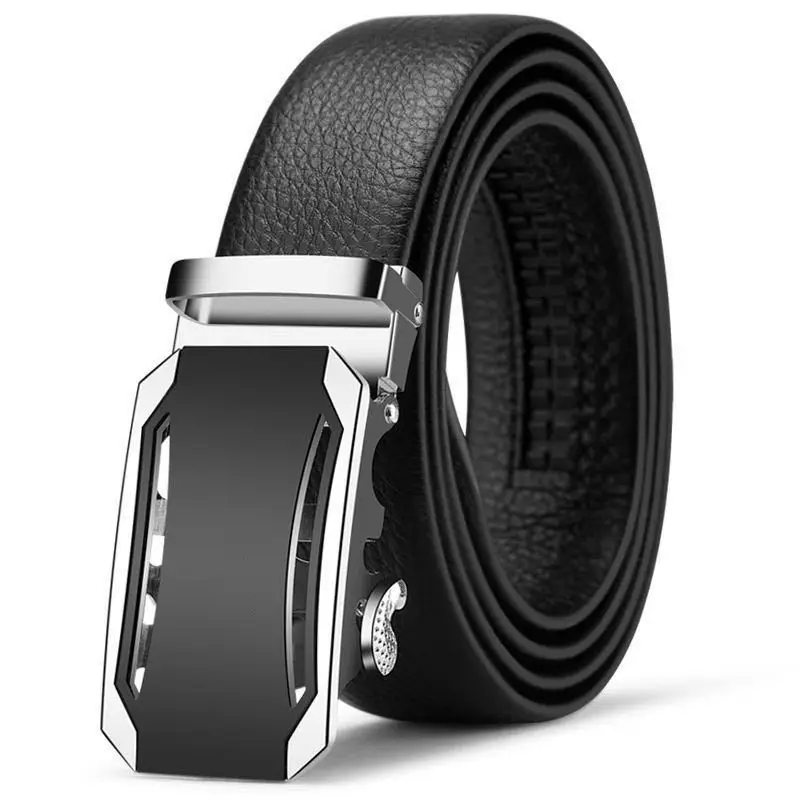 Men's Genuine Leather Belt with Gold Buckle - Image 24