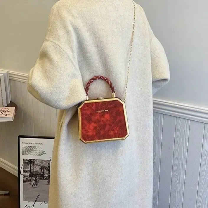 Women Crossbody Bag Pink Velvet Design