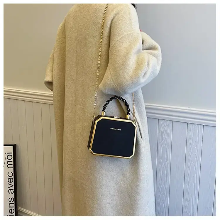 Women Crossbody Bag Pink Velvet Design — feature 19
