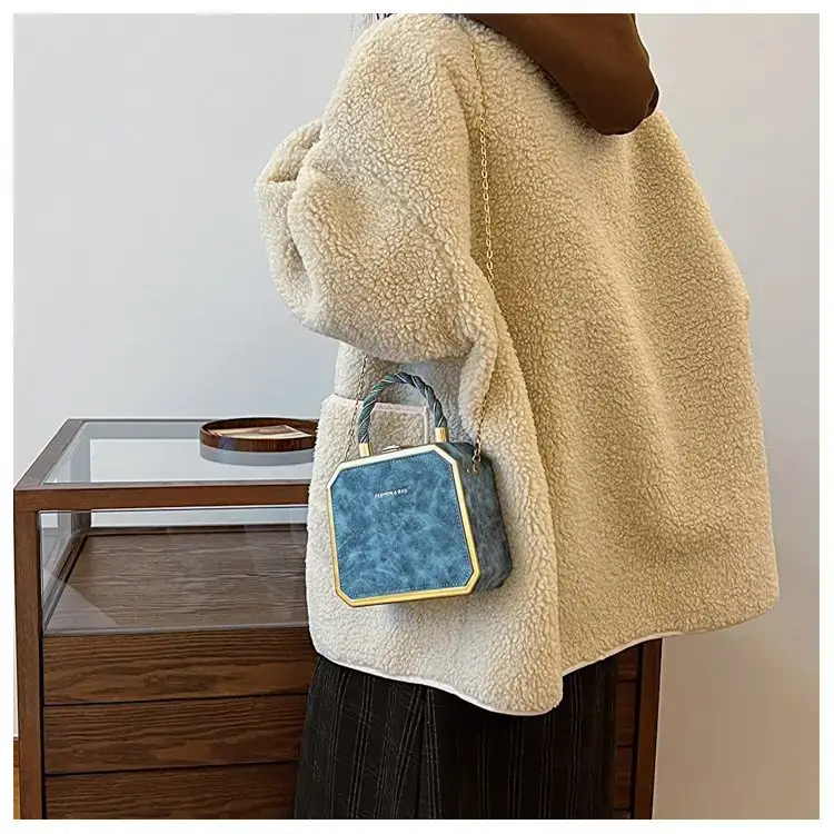Women Crossbody Bag Pink Velvet Design — feature 20
