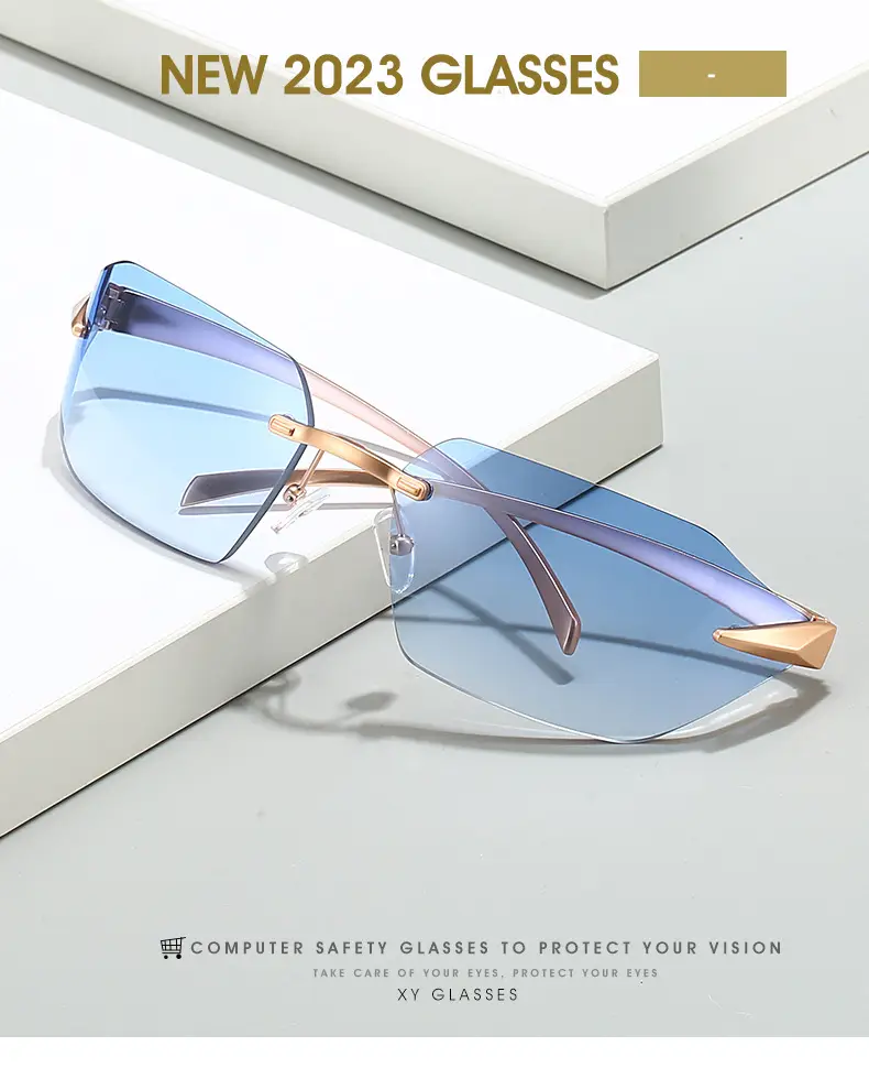 Cross-Border Unisex Curved Sunglasses Brown Tinted — feature 2