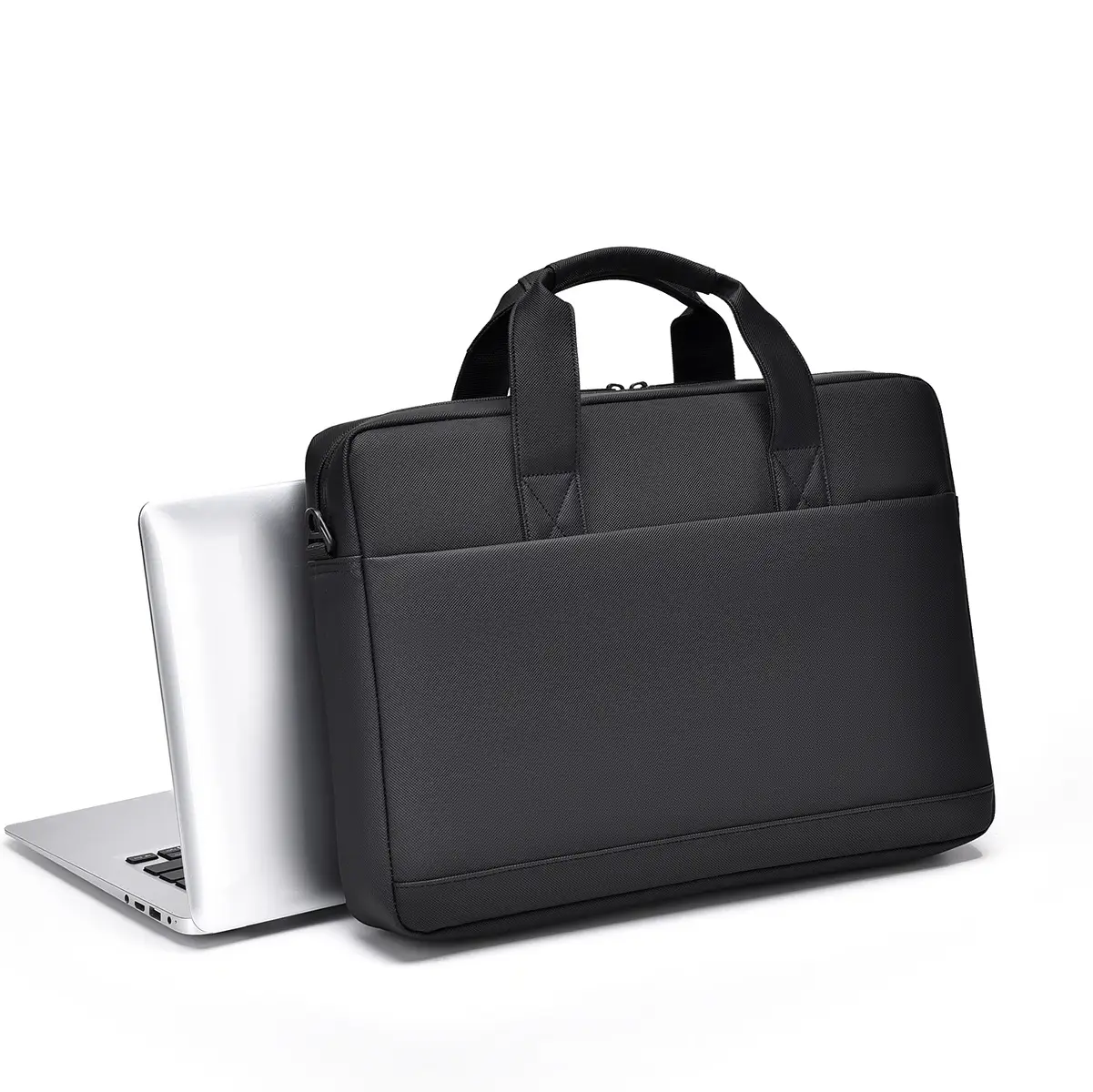Black Multi-Compartment Laptop Bag with Water Proof & Shoulder Strap - Image 4