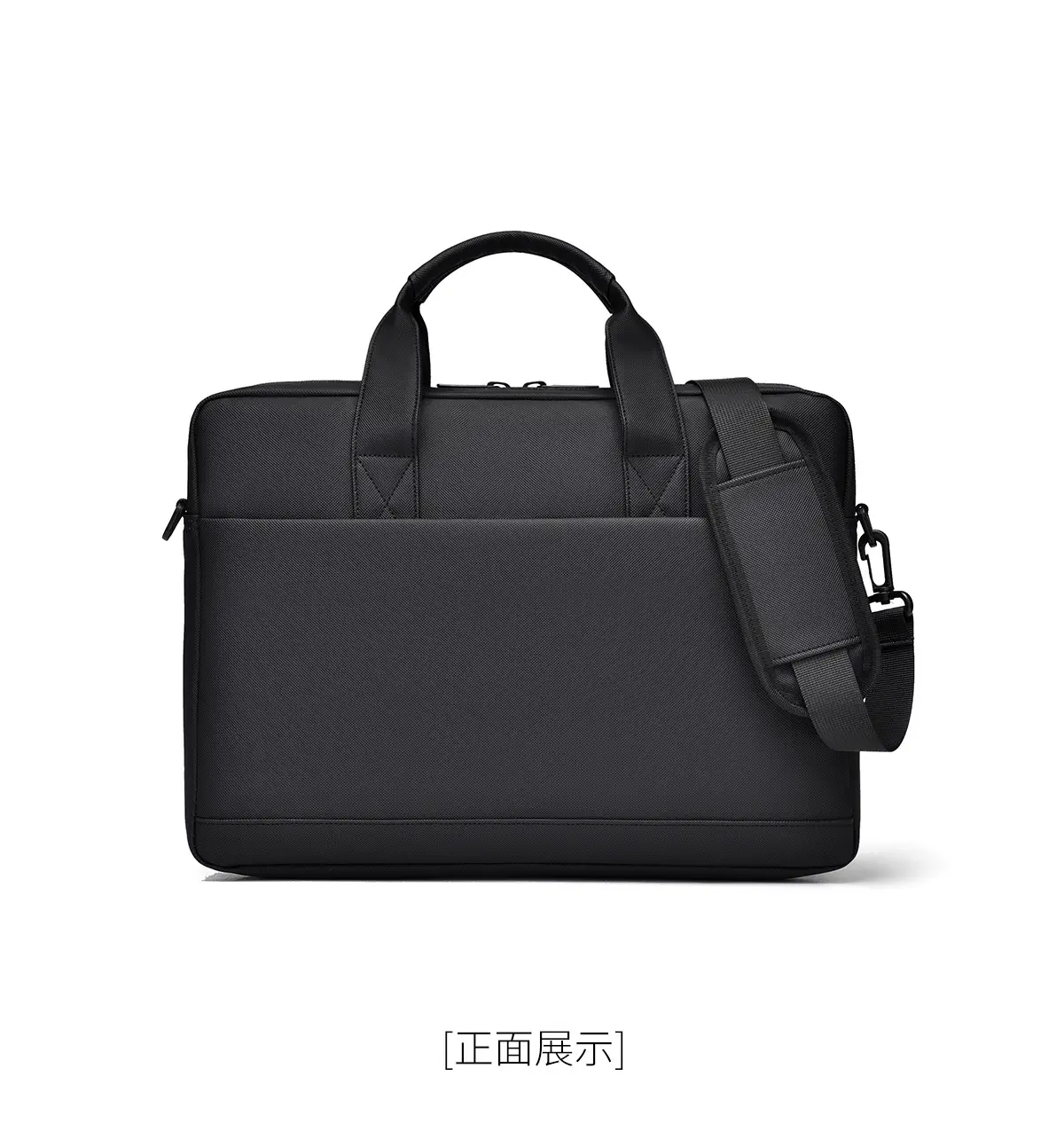 Black Multi-Compartment Laptop Bag with Water Proof & Shoulder Strap — feature 21