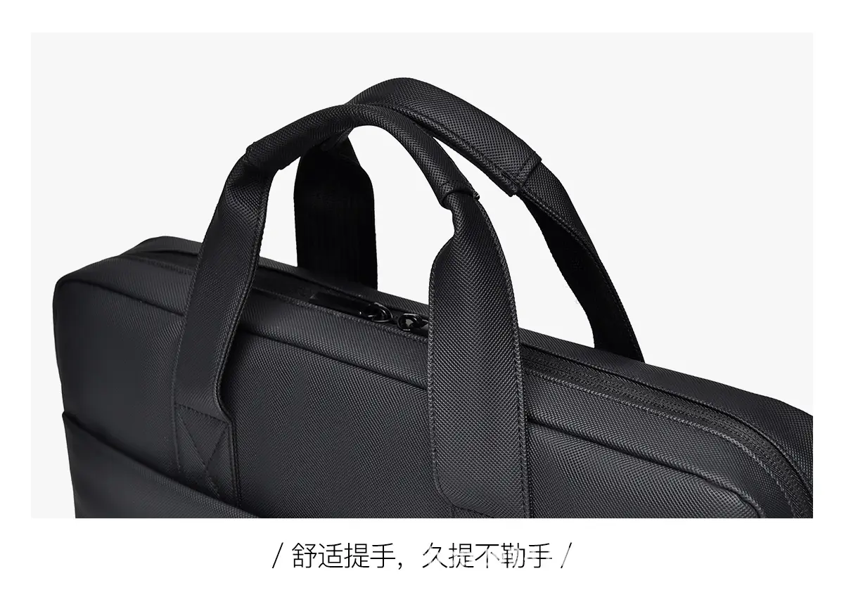 Black Multi-Compartment Laptop Bag with Water Proof & Shoulder Strap — feature 28