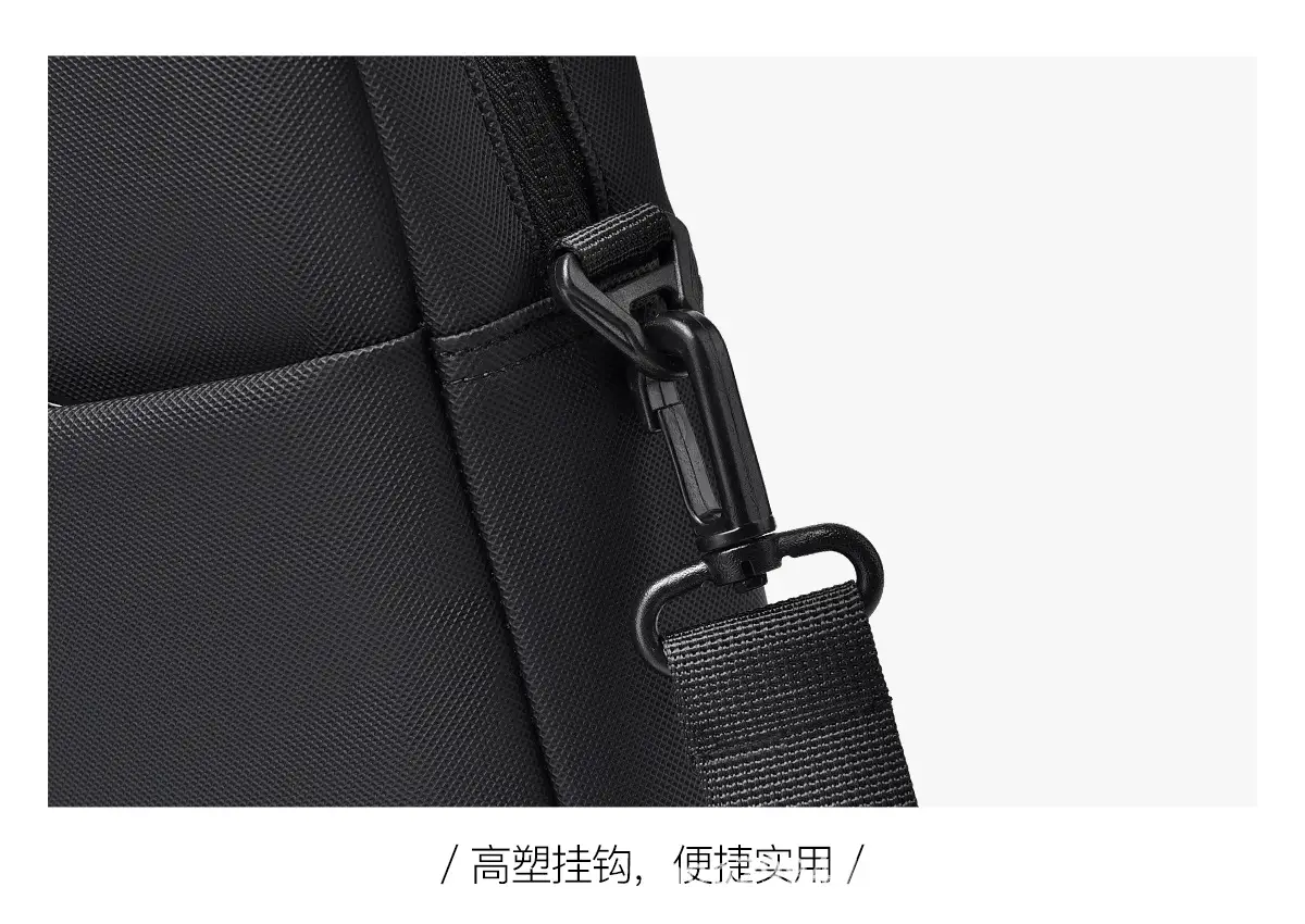 Black Multi-Compartment Laptop Bag with Water Proof & Shoulder Strap — feature 29