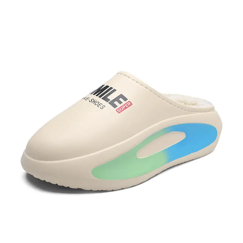 Women's Waterproof Cotton Slippers with Feeling of Dung and Baotou Warm Home - Image 5