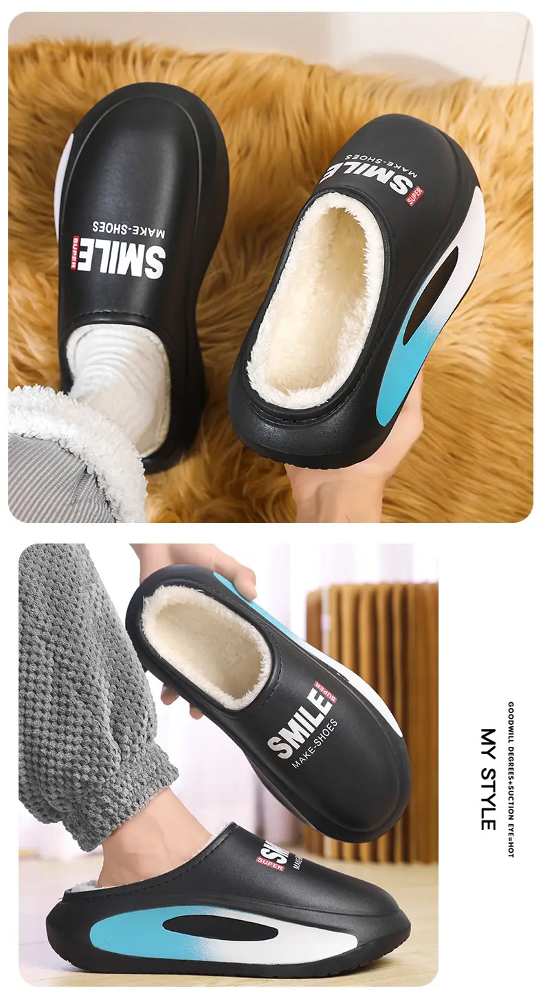 Women's Waterproof Cotton Slippers with Feeling of Dung and Baotou Warm Home — feature 10