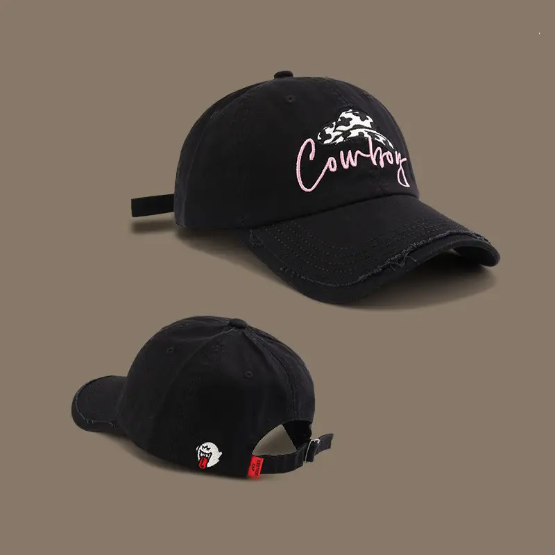 Cowboy Letter Embroidered Blue Baseball Cap - Image 9