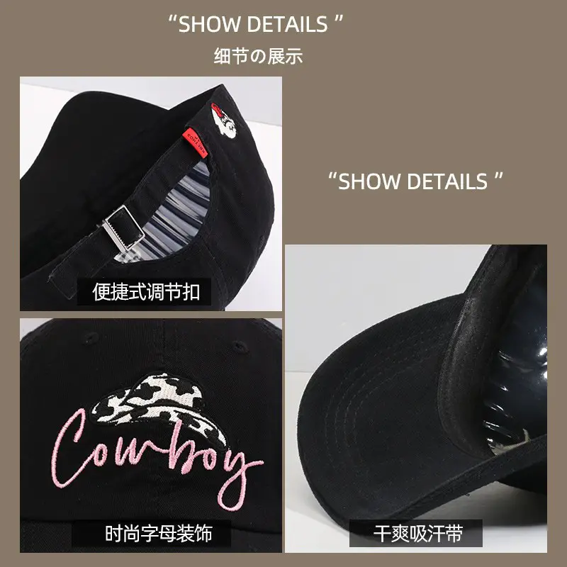 Cowboy Letter Embroidered Blue Baseball Cap - Image 10