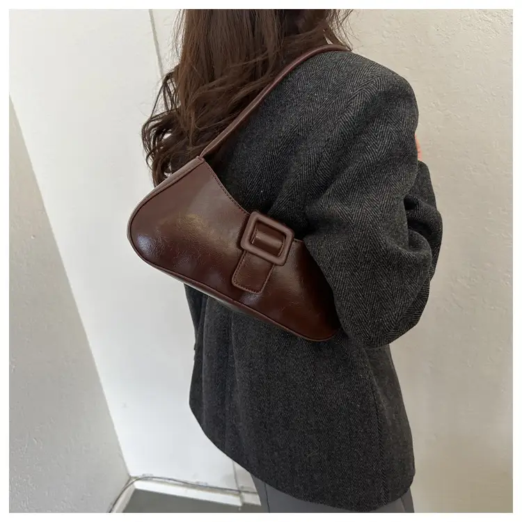Black French Belt Decorative Shoulder Bag Women 2023 — feature 12