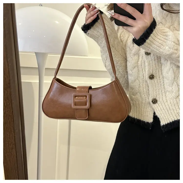 Black French Belt Decorative Shoulder Bag Women 2023 — feature 16
