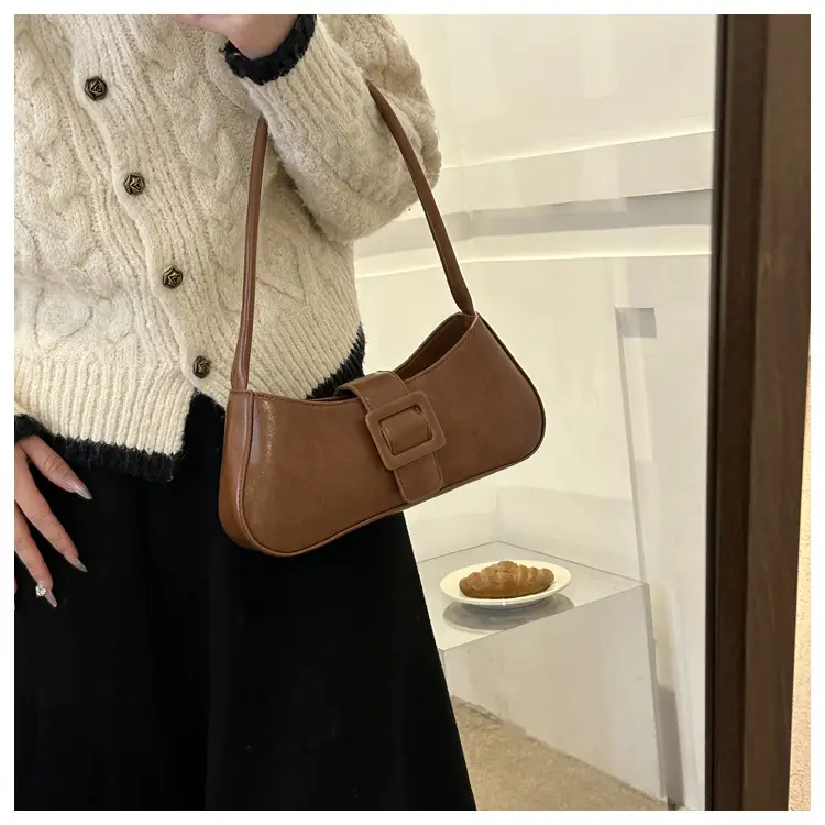 Black French Belt Decorative Shoulder Bag Women 2023 — feature 18