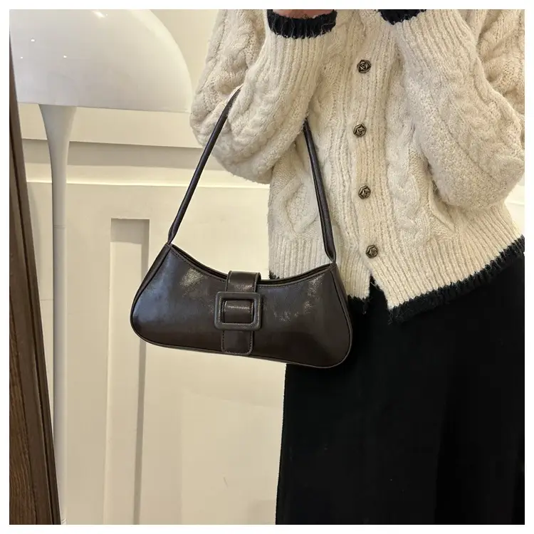 Black French Belt Decorative Shoulder Bag Women 2023 — feature 20