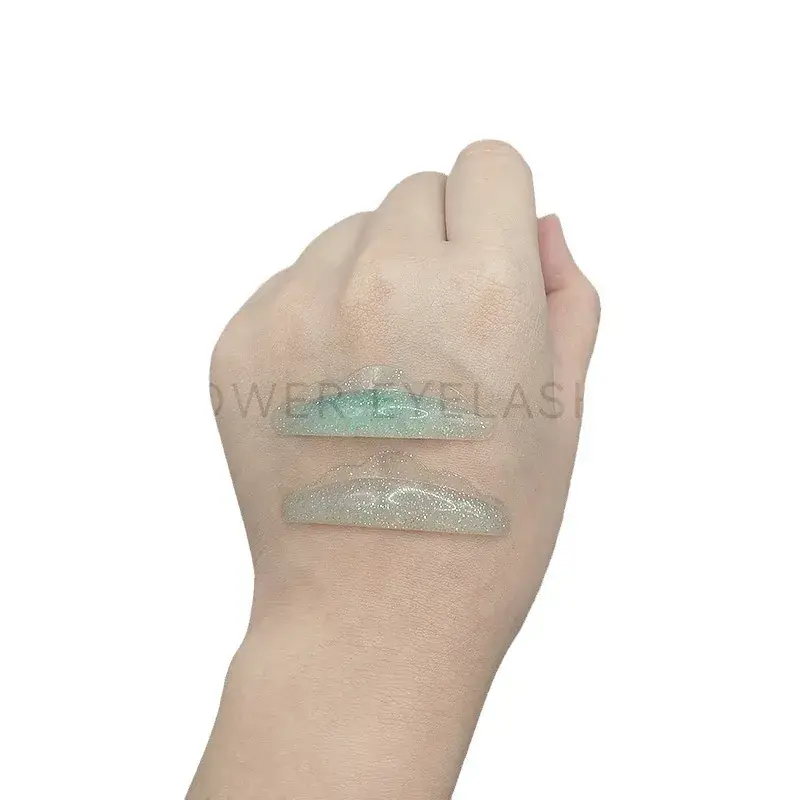 Green Glitter Silicone Eye Pads Keratin Eyelash Lift - Image 6