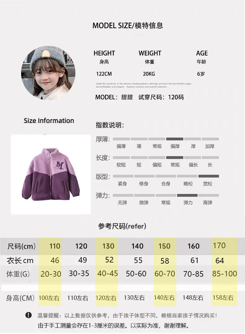Girls' Lamb Wool Coat 2026 New Style Baby Children's Thickened Fleece Jacket Stylish Winter Top for Girls — feature 2