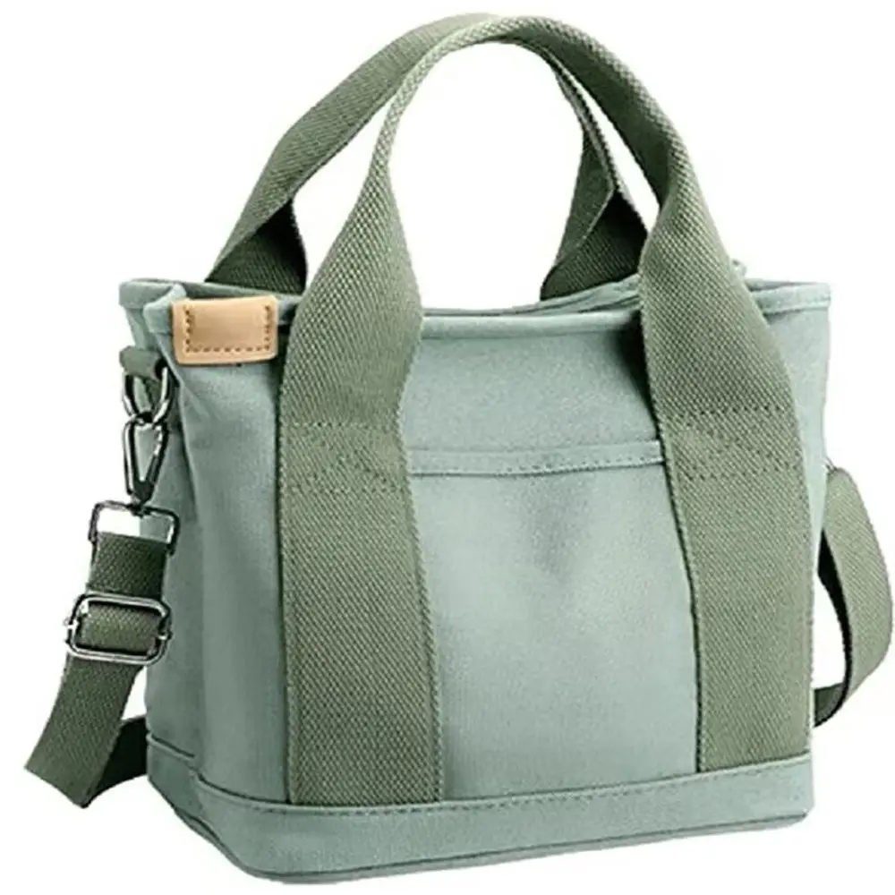 Japanese Style Canvas Shoulder Crossbody Bag Blue Large Capacity - Image 4