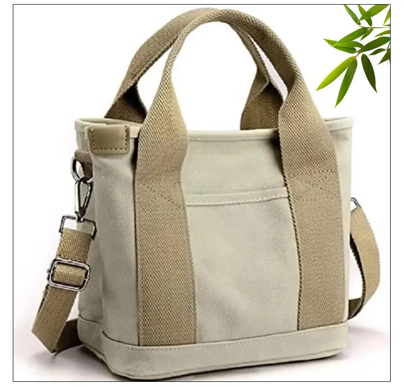 Japanese Style Canvas Shoulder Crossbody Bag Blue Large Capacity — feature 15