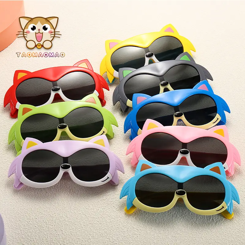 New Kids Cartoon Silicone UV Glasses Blue Yellow - Image 10