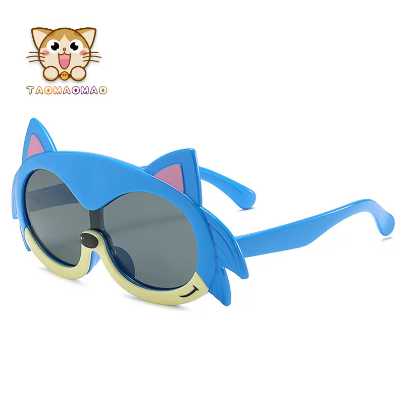 New Kids Cartoon Silicone UV Glasses Blue Yellow - Image 11