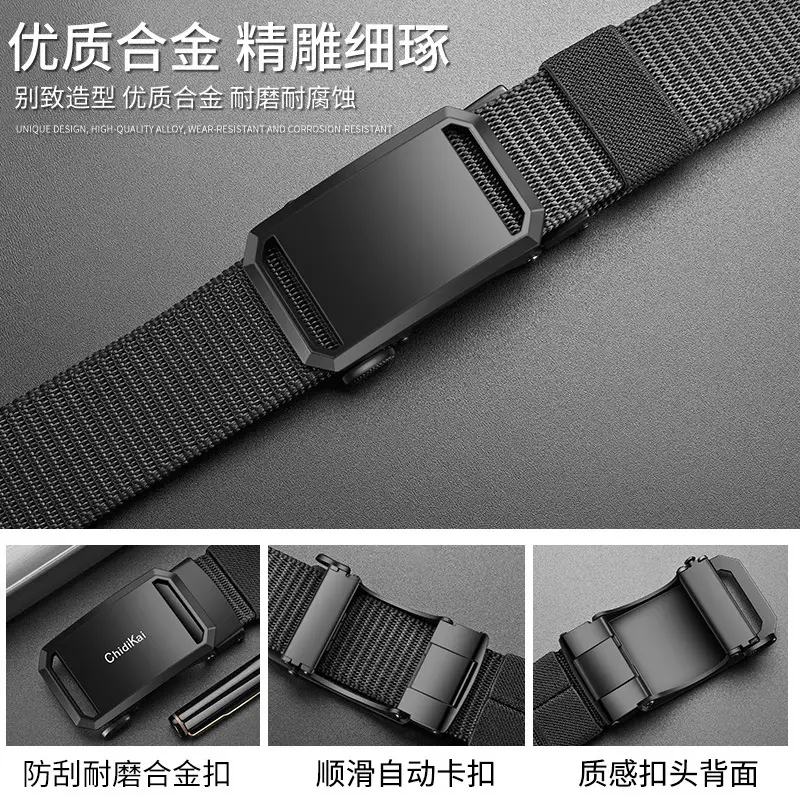Men's Black Crossbody Belt with Adjustable Strap