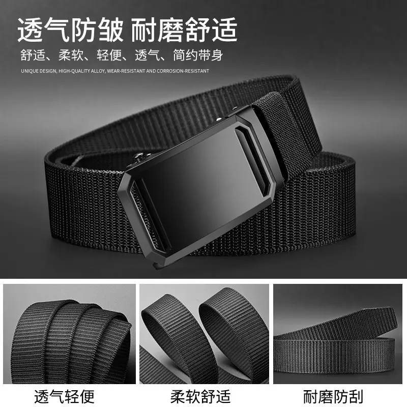 Men's Black Crossbody Belt with Adjustable Strap