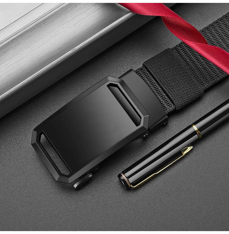 Men's Black Crossbody Belt with Adjustable Strap — feature 13