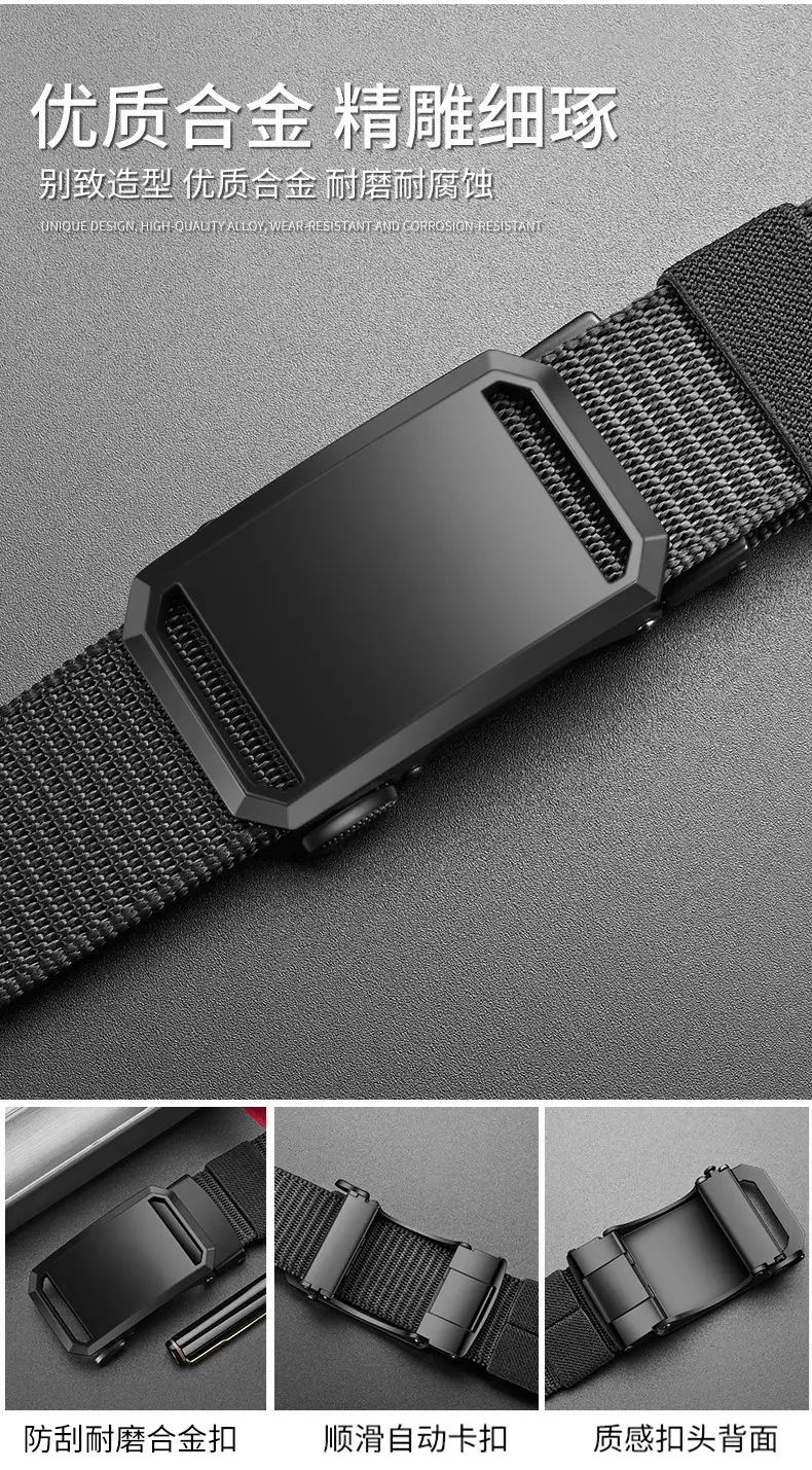 Men's Black Crossbody Belt with Adjustable Strap — feature 2