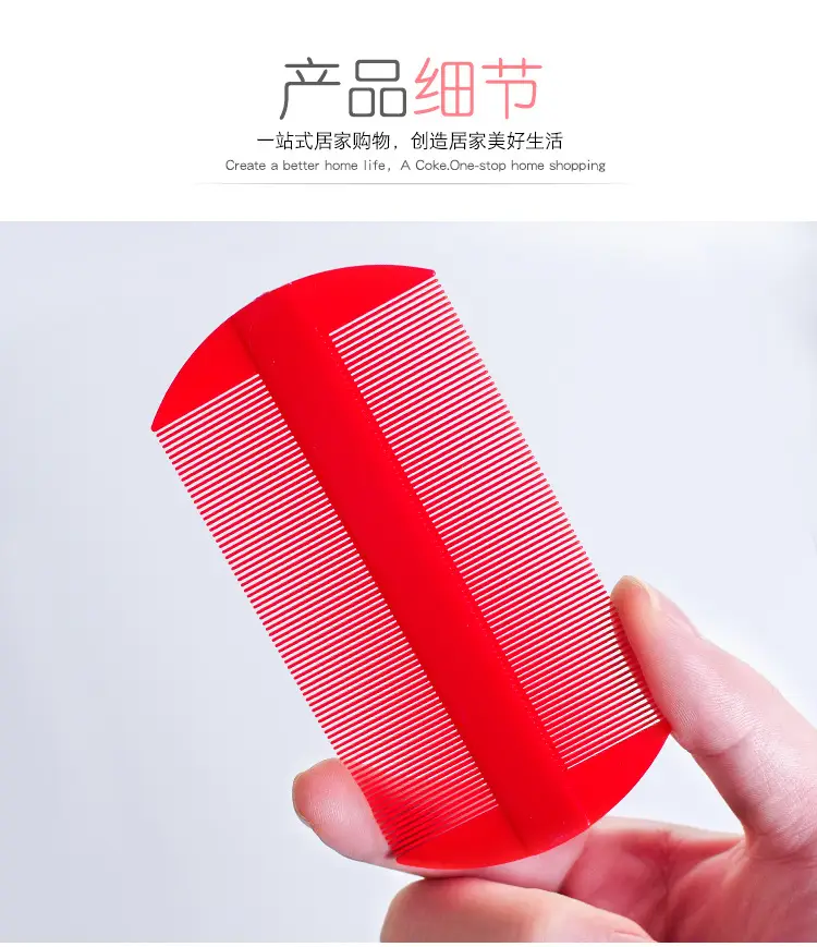 Red Fine Teeth Comb for Women & Girls — feature 8