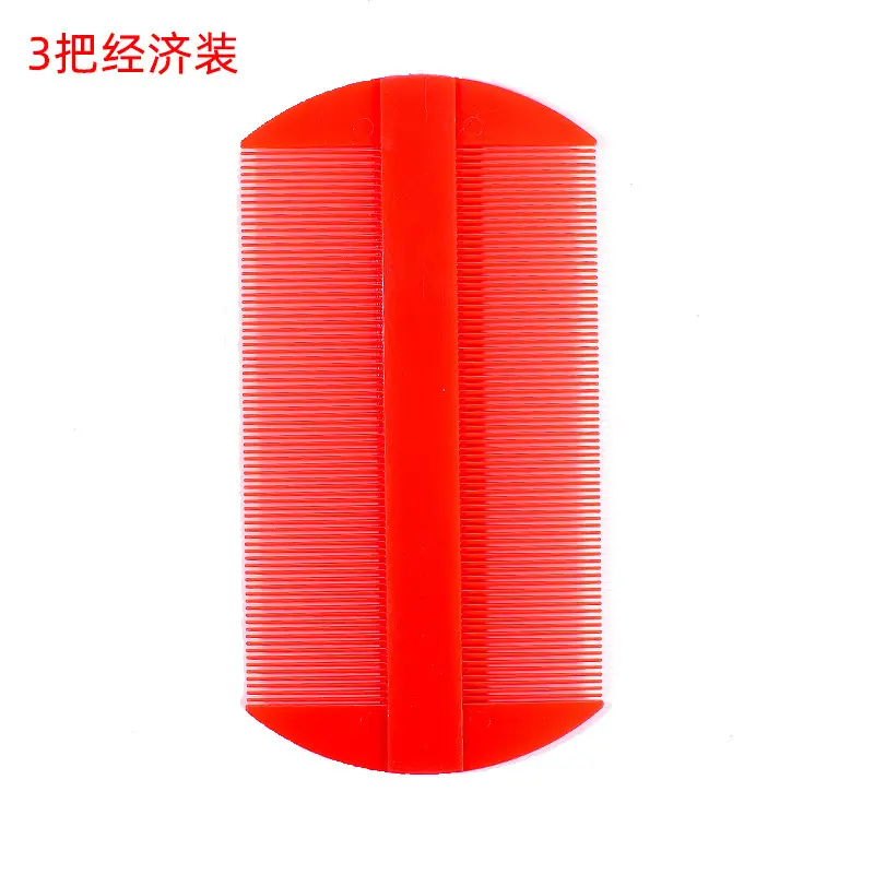 Red Fine Teeth Comb for Women & Girls - Image 3