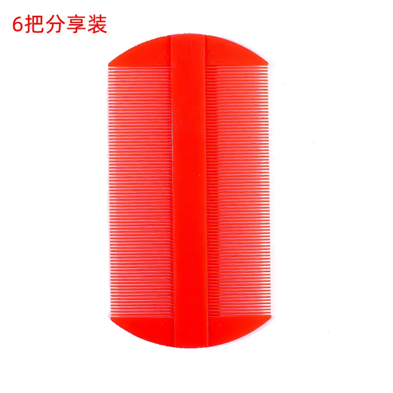 Red Fine Teeth Comb for Women & Girls - Image 5