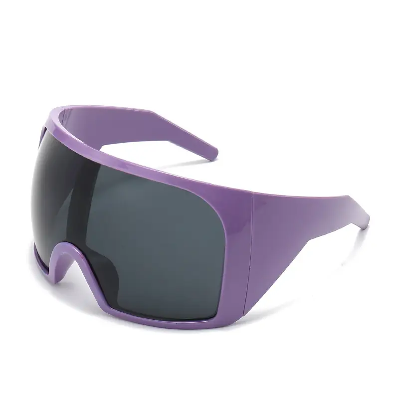 Pink Integrated Lens Ski Sunglasses for Men Women - Image 8