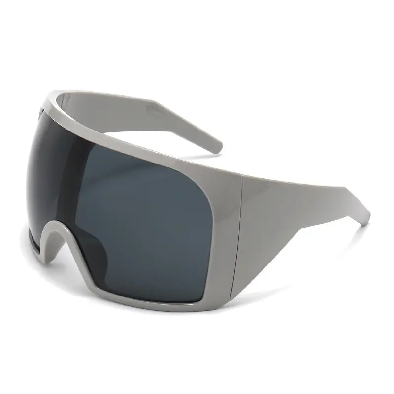 Pink Integrated Lens Ski Sunglasses for Men Women